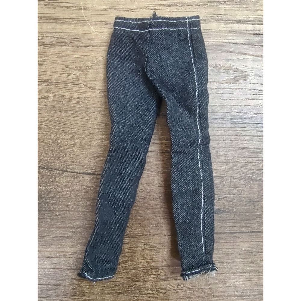 Mattel Barbie Doll Fashion Outfit Pants Jeans Black Denim Feel Jegfings Z32